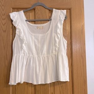 Women’s Top with Lace and Ruffle Detail